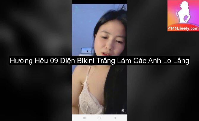 Hường Hêu 09 Diện Bikini Trắng Làm Các Anh Lo Lắng 1