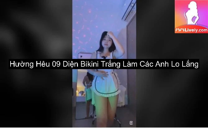 Hường Hêu 09 Diện Bikini Trắng Làm Các Anh Lo Lắng 2