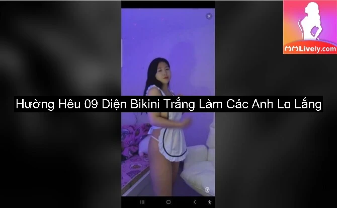 Hường Hêu 09 Diện Bikini Trắng Làm Các Anh Lo Lắng 4