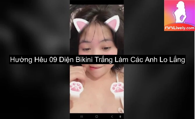 Hường Hêu 09 Diện Bikini Trắng Làm Các Anh Lo Lắng 8